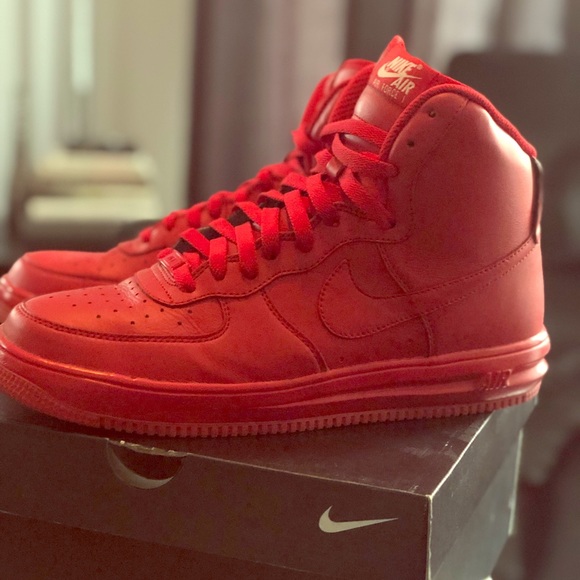 nike air force 1 high id red